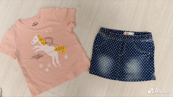 Фирменные вещи для девочки 110 пакет