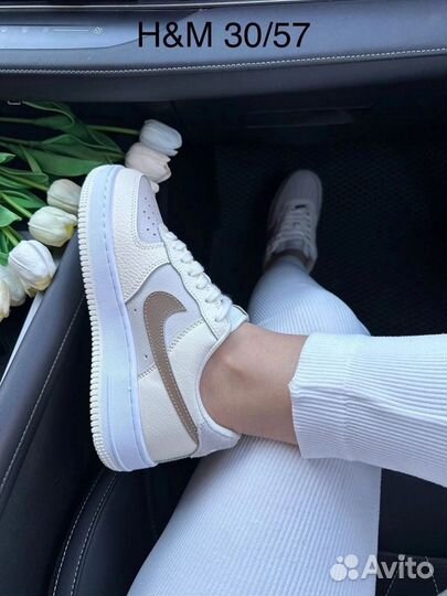 Кроссовки nike air force 1 натуралка