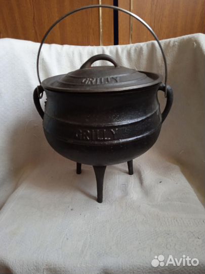 Новый чугунный котелок 5 л