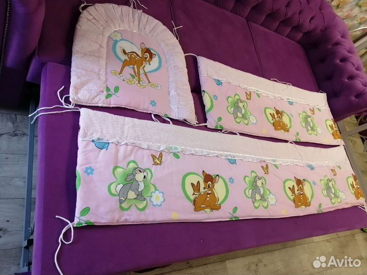 Бортик на стандартную детскую кроватку