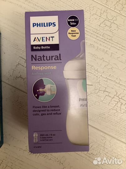 Новая Бутылочка Philips Avent Natural Response