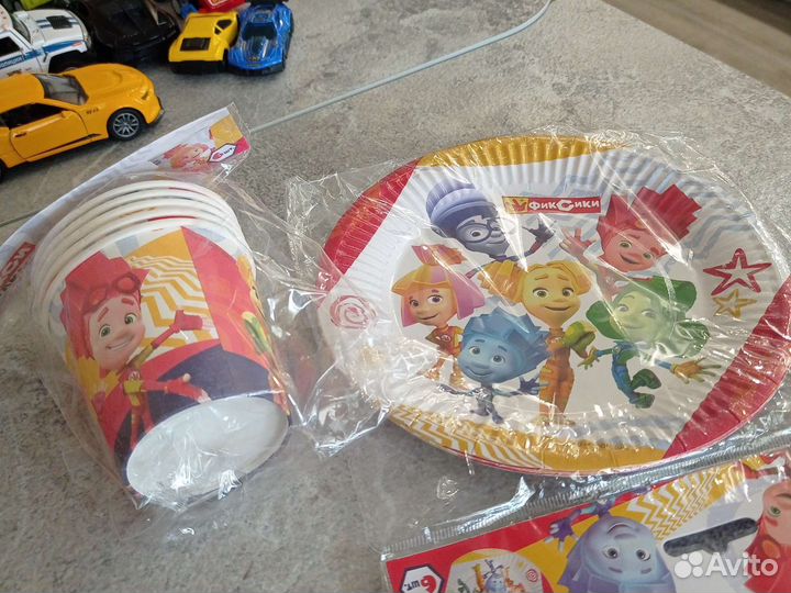 Детская однораз. Посуда Фиксики 5 шт