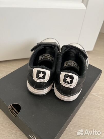 Кеды для мальчика converse кожаные 28-28,5