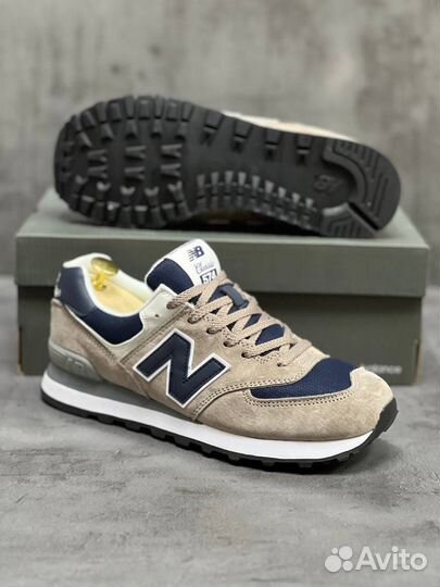 Кроссовки New Balance 574 Beige / Blue