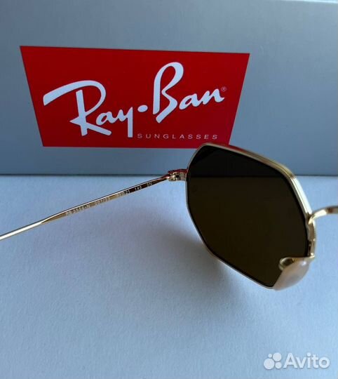 Очки Ray Ban Octagonal коричневые