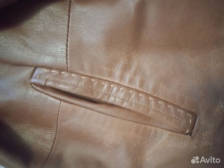 Кожаный плащ мужской длинный