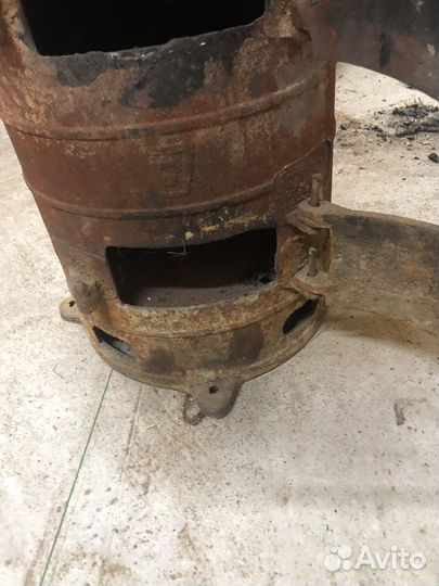 Печь буржуйка чугунная армейская