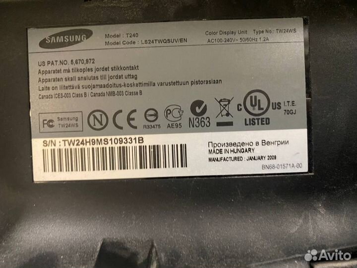 Монитор Samsung T240