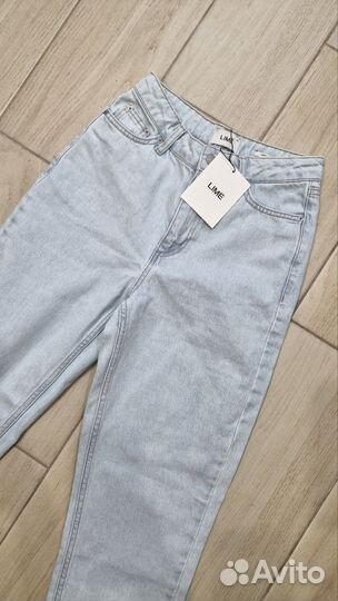 Джинсы mom lime