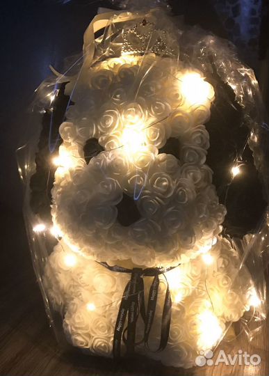 Собачка из роз