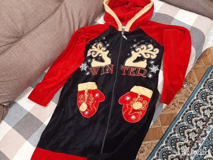 Халат велюровый женский