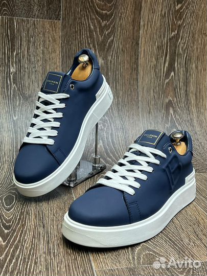 Мужские зимние кеды Balmain смехом lux