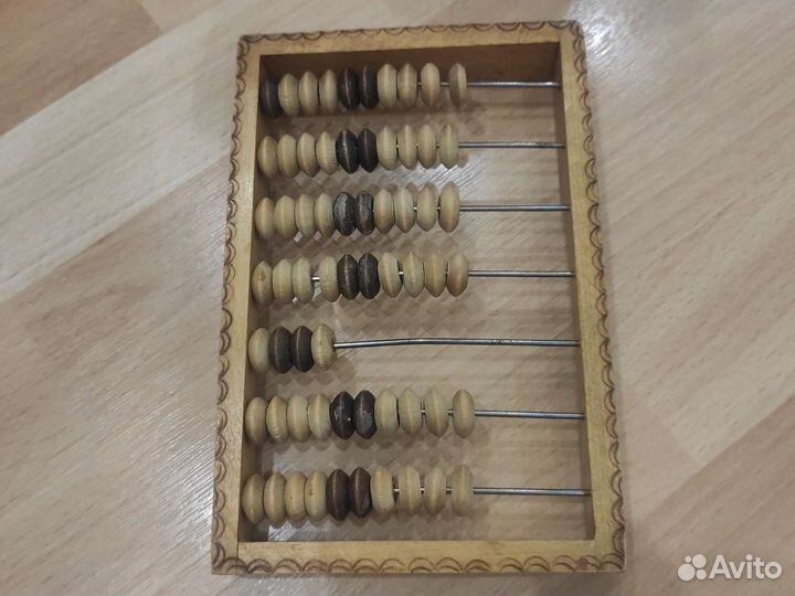 Счеты деревянные СССР маленькие