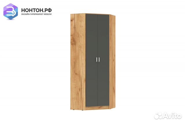 Шкаф Мартина 800 угловой графит / дуб крафт