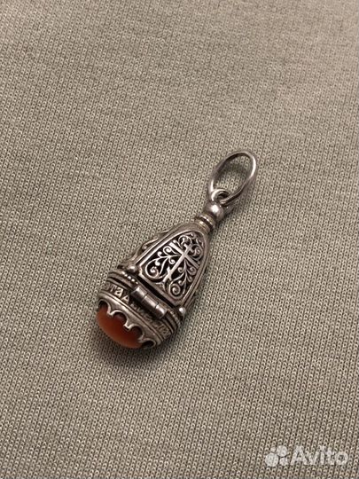 Серебряная ладанка мощевик подвеска 925 проба