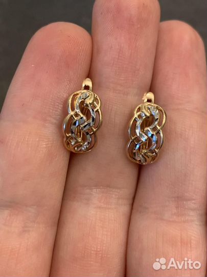 Серьги золотые