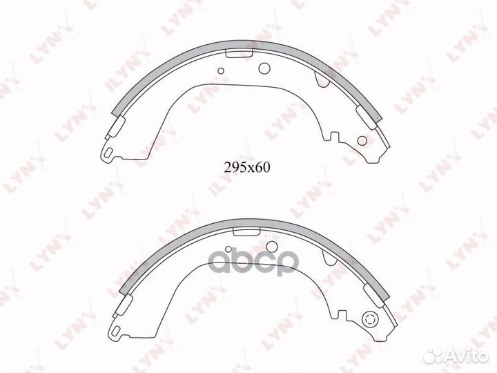 Колодки тормозные BS7519 lynxauto