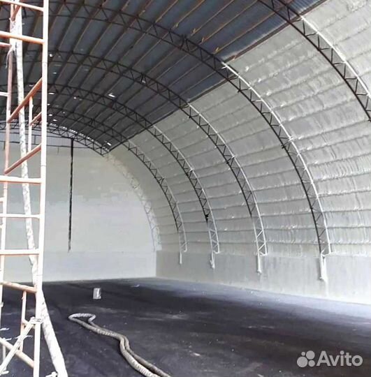 Утепление мансарды дома пенополиуретаном (ППУ)