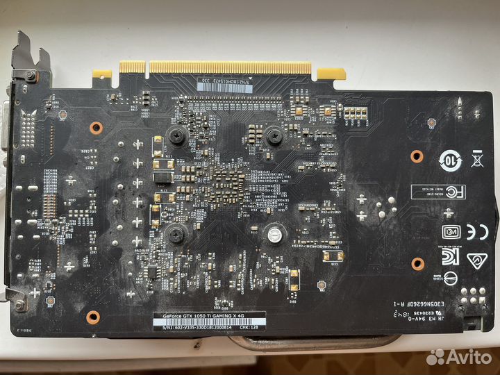 Видеокарта gtx 1050 ti 4gb msi