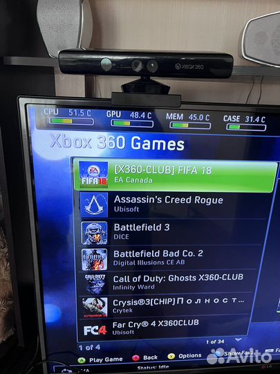 Xbox 360 с кинектом