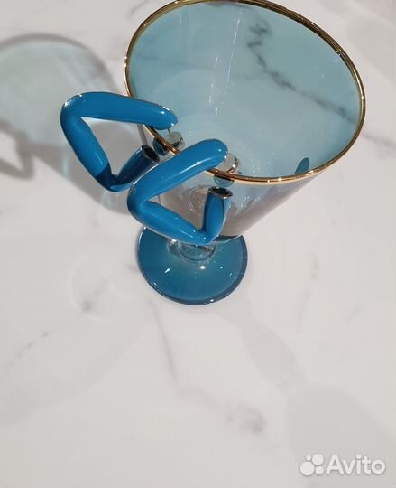 Серьги эмаль бирюза