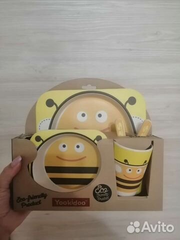 Детская посуда из бамбука