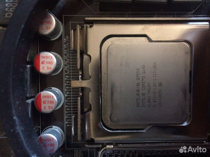 Процессор intel core 2 quad q9550 + мать