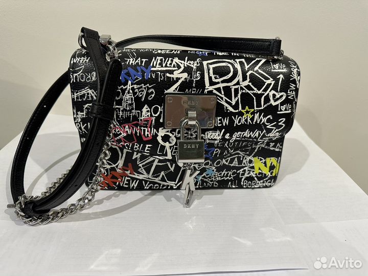 Сумка dkny elissa graffiti кроссбоди