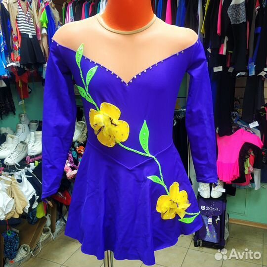 Платье для фигурного катания на рост 122-128