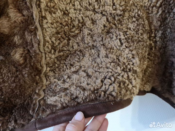 Жилет мужской натуральный мех и замша 48 50