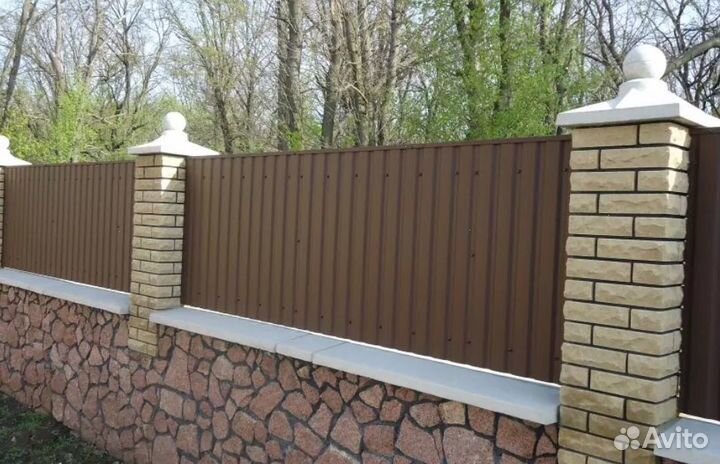 Забор металлический работа по договору быстро