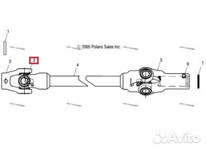 AT-08503 SPI Крестовина Карданного Вала Для Polari