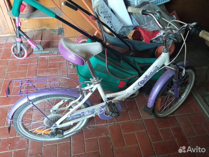 Велосипед novatrack 20 girlish line, белый