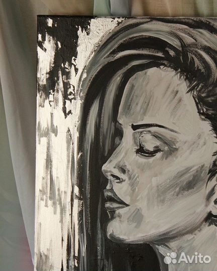 Интерьерная картина с поталью