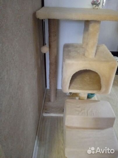 Домик для животных с когтеточкой