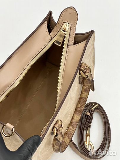 Сумка Coach Maggie Натуральная кожа/канва