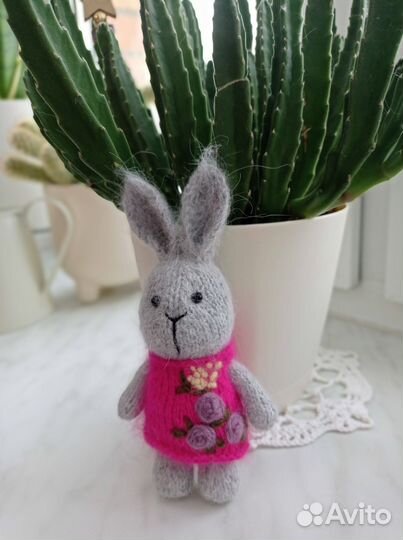 Зайчик, ручная работа, игрушка, сувенир, подарок