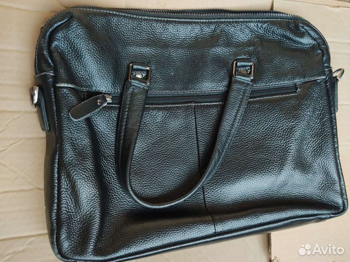 Мужской кожаный портфель бу
