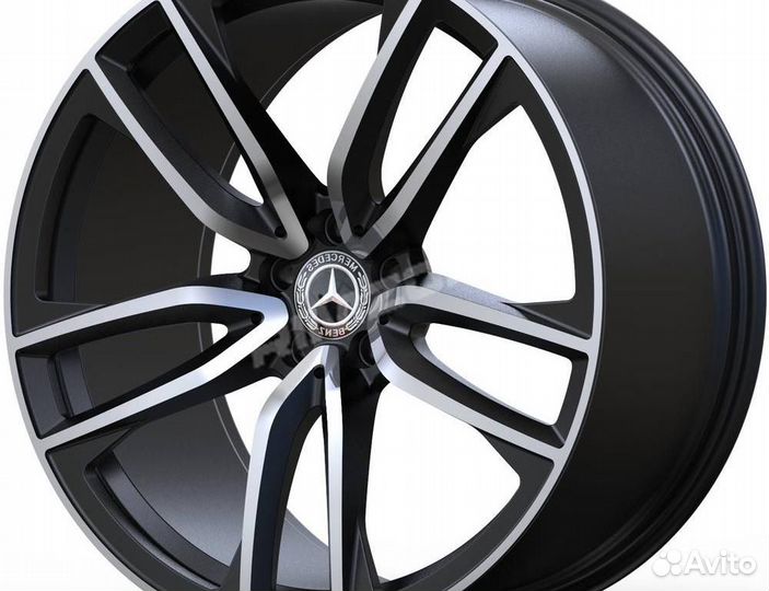 Кованый диск в стиле Mercedes R21 5x112. Примерка
