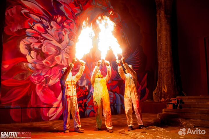 Граффити на фасадах / роспись стен в интерьере