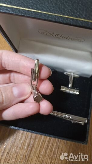 Запонки и зажим для галстука S. Quire