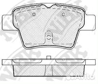 Колодки тормозные Rr CIT C4, peug 307 1.4-2.0/HDi
