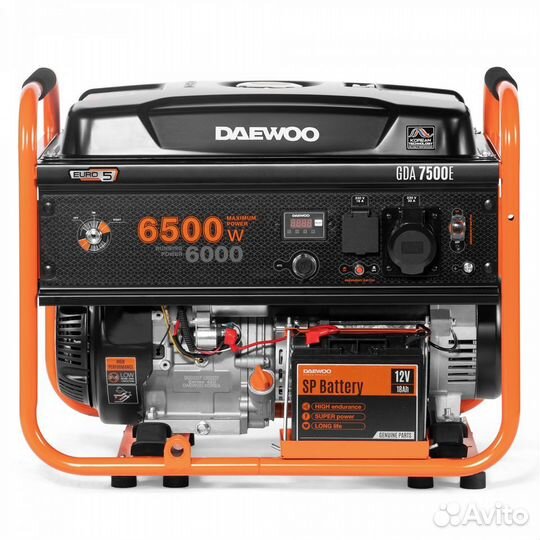 Бензиновый генератор daewoo GDA 7500E