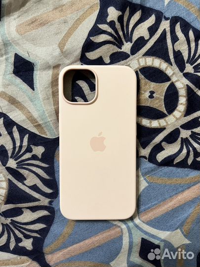 Чехол на iPhone 14 silicone Chalk Pink