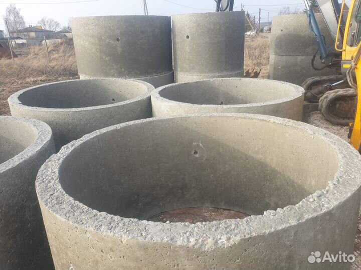 Монтаж септика из бетонных колец