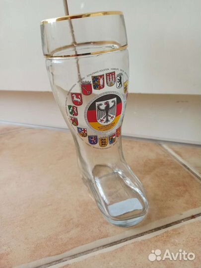Бокал/кружка пивная в виде сапога Германия