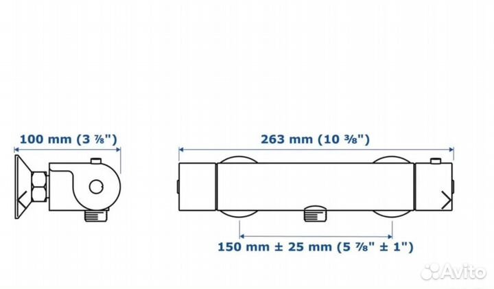 Смеситель термостат IKEA Brogrun Vallamosse