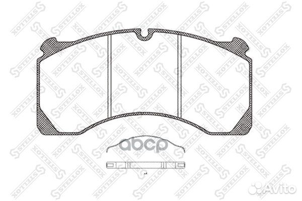 85-01422-SX колодки дисковые с пластинами,2912