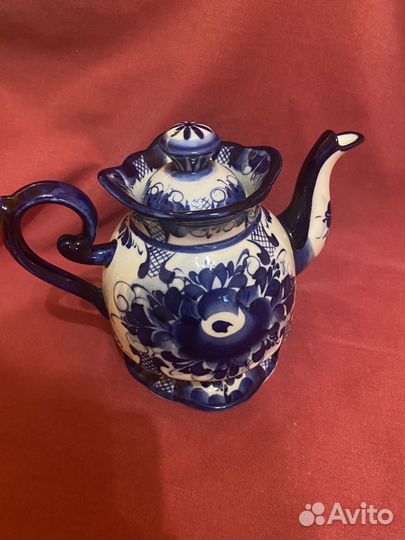 Чайник заварочный гжель