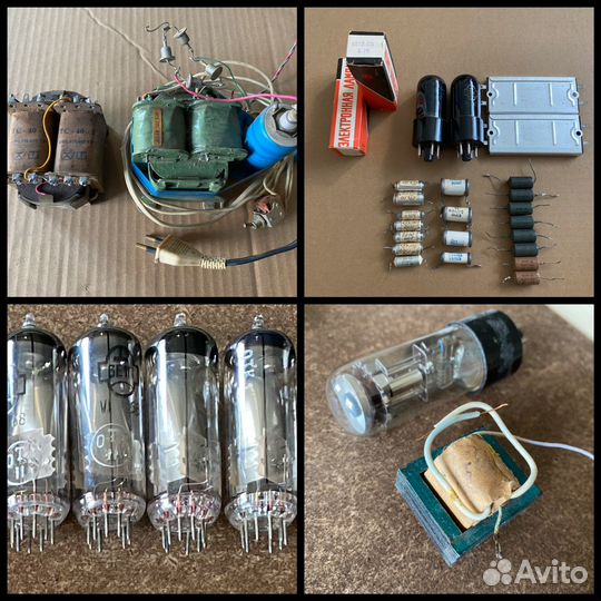 Радиолампы Трансформатор Конденсаторы